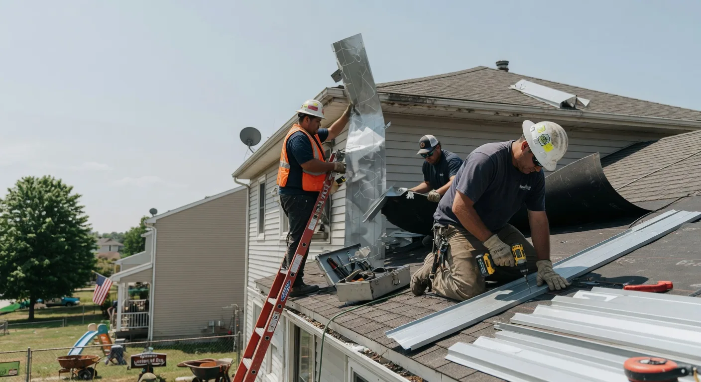 Storm Damage Metal Roof Repair in Livingston, KY